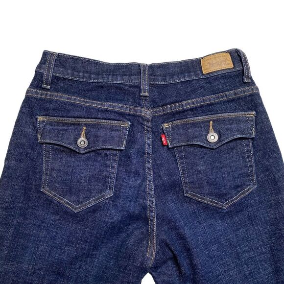 Levi’s Perfectly Slimming Boot Cut 512 Jeans Blue Sz 8 - Picture 3 of 13